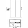 Душевая дверь в нишу WASSERKRAFT RHIN 44S 100 см 44S12